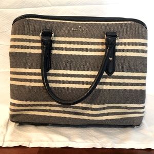 Vintage Kate Spade Canvas and Leather Handbag